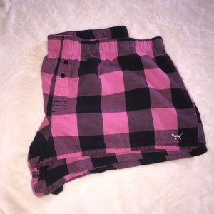 PINK pajama shorts